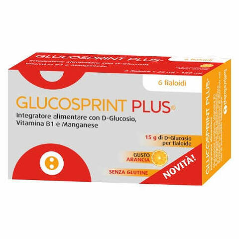 Glucosprint plus arancia 6 fialoidi da 25 ml