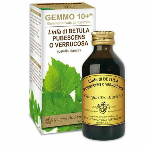 Gemmo 10+ betulla b linfa 100 ml liquido analcolico