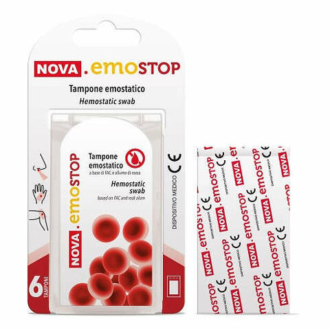 Nova emostop tampone emostatico 6 pezzi