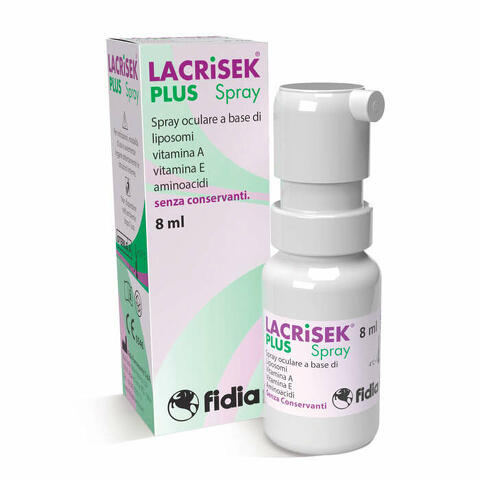 Lacrisek plus spray senza conservanti soluzione oftalmica 8ml