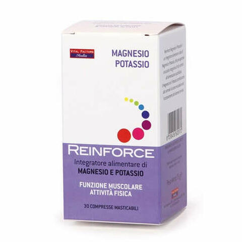 Reinforce magnesio + potassio 30 compresse masticabili