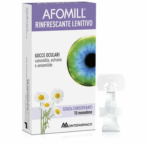 Afomill rinfrescante senza conservanti 10 fiale da 0,5ml