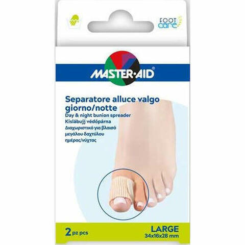 Divaricatore alluce giorno/notte master-aid footcare large 2 pezzi d12