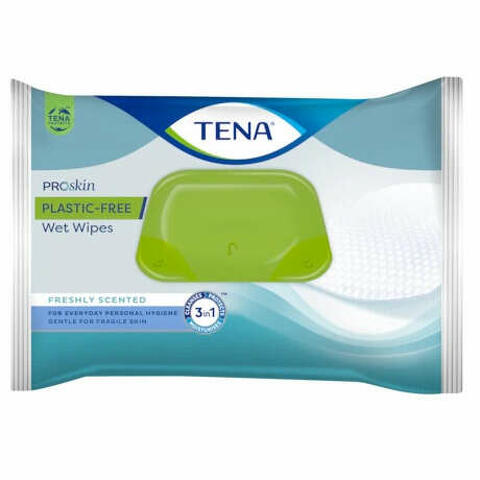 Tena wet wipes plastic free 48 pezzi