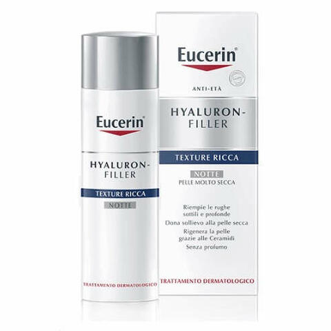 Eucerin hyaluron+filler texture ricca notte 50 ml