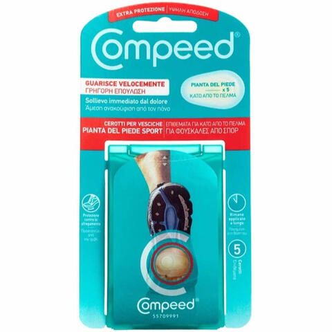 Compeed cerotti per vesciche pianta piede sport 5 pezzi