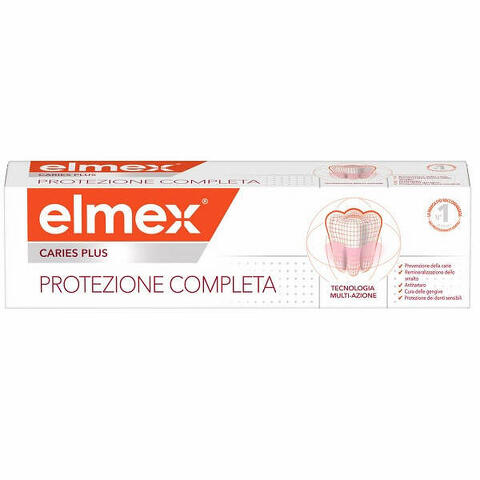 Elmex dentifricio caries plus protezione completa 75 ml