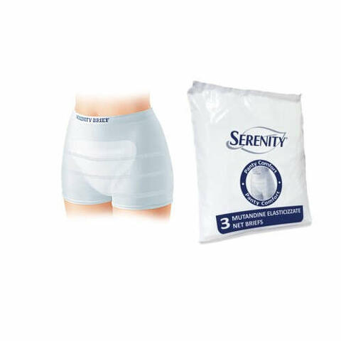 Mutandina a rete per incontinenza serenity panty comfort s 3 pezzi