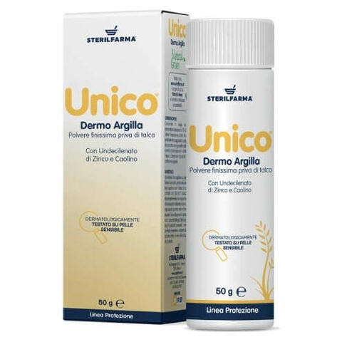 Unico dermo argilla polvere senza talco 50 g