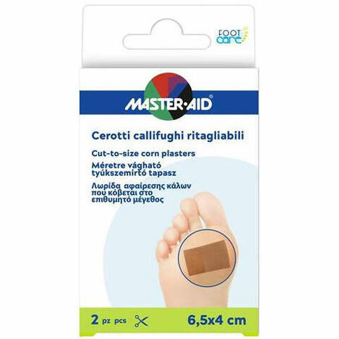 Cerotto callifugo master-aid footcare ritagliabile 64x40 mm 2 pezzi b3