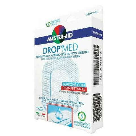 Medicazione master-aid drop med 10 x 10 cm 5 pezzi