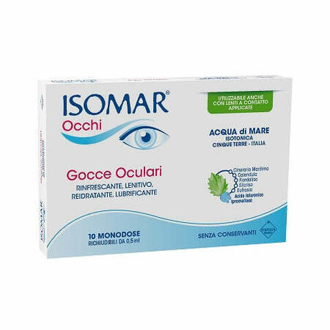 Isomar occhi gocce oculari all'acido ialuronico 0,20% 10 flaconcini