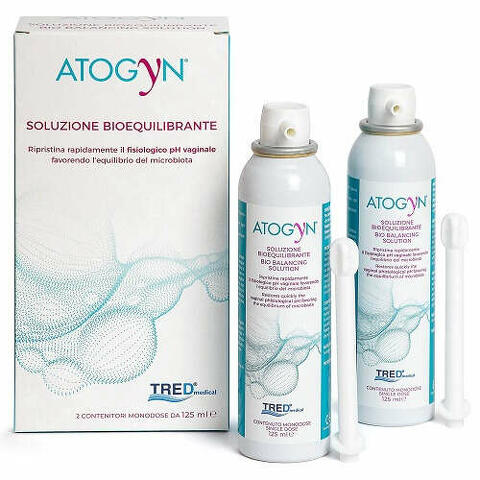 Atogyn dispositivo igiene vaginale e ripristino ph fisiologico bag on valve 2 pezzi da 125ml