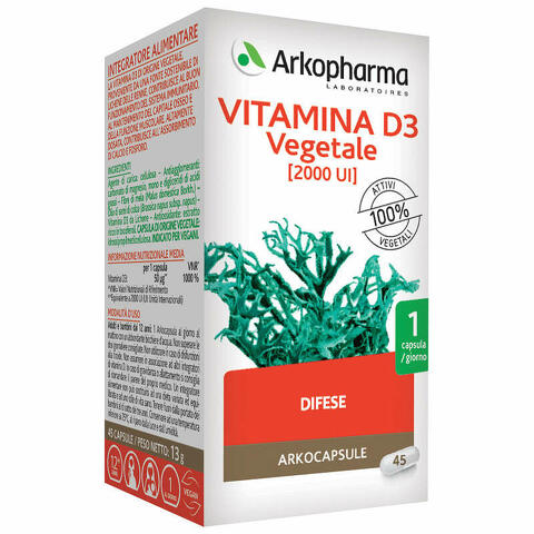 Arkocps vitamina d3 vegetale 45 capsule