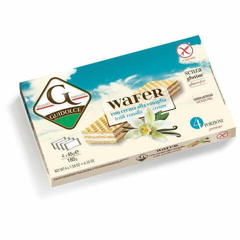 Wafer con crema alla vaniglia 4 porzioni x 45 g