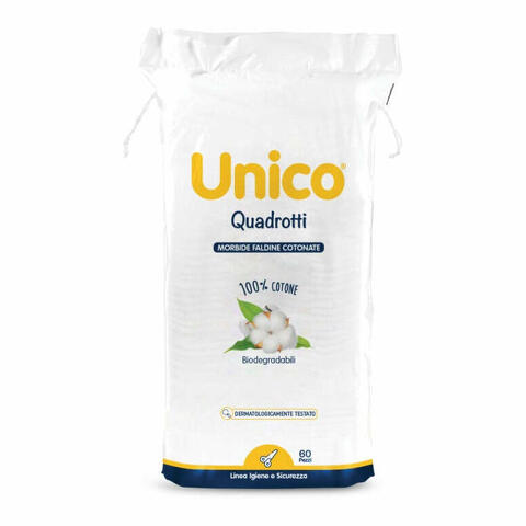 Unico quadrotti 100% cotone 60 pezzi