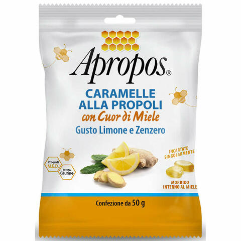 Caramelle dure limone/zenzero cuor di miele 50 g