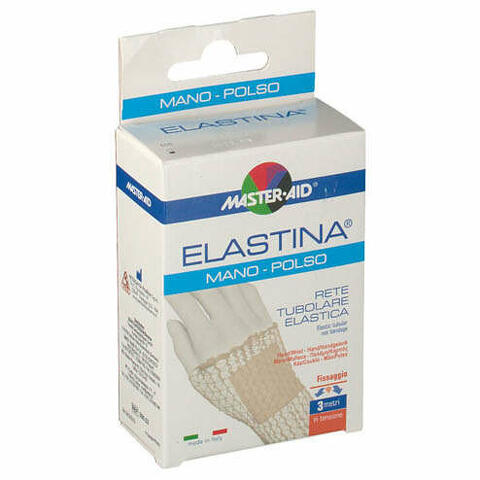 Rete tubolare elastica ipoallergenica master-aid elastina mano/polso 3 mt in tensione calibro 3 cm 1 pezzo