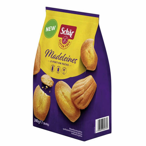 Madeleines senza lattosio 8 porzioni da 30 g