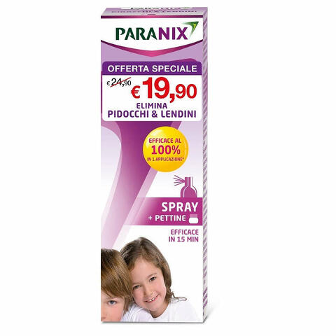 Trattamento spray pidocchi e lendini  100 ml + pettine taglio prezzo