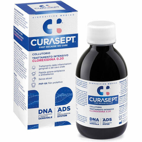 Curasept collutorio 0,20 ads + dna 200ml