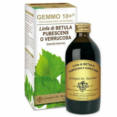 Gemmo 10+ betulla b linfa 200 ml liquido analcolico