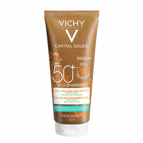 Capital soleil latte solare eco-sostenibile spf50+ 200 ml