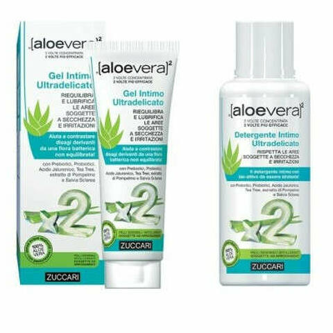 AloeVera2 Gel Intimo Ultradelicato 80ML + Detergente Intimo Ultradelicato 250ML