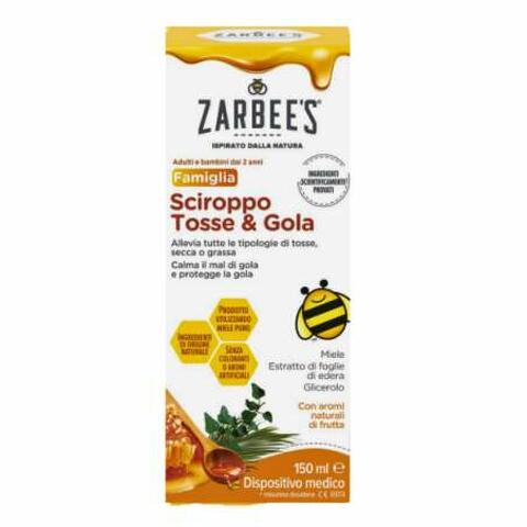 Zarbee's Sciroppo Tosse & Gola Famiglia 2+ 150 ML