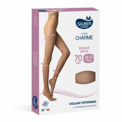 Charme collant 70 denari tuttonudo ml nero 2