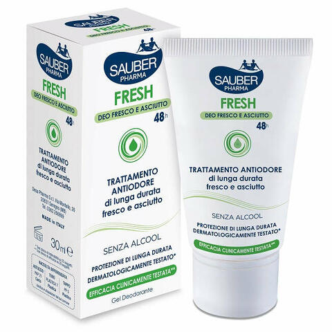 Sauber fresh deodorante gel astuccio 30 ml