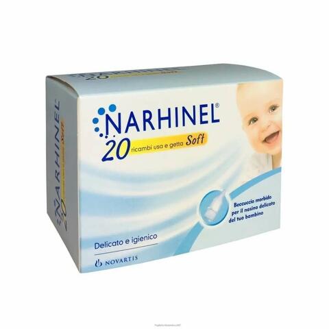 Narhinel 20 Ricambi Usa e Getta per Aspiratore Nasale Soft