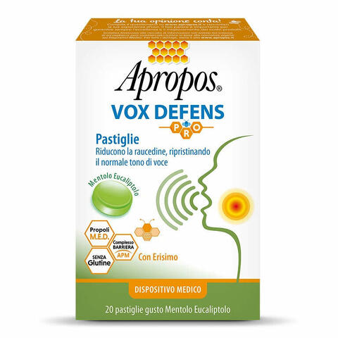 Vox defens pro mentolo eucalipto 20 pastiglie