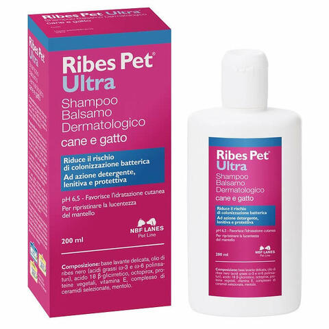 Ribes pet ultra shampoo dermatologico flacone 200 ml