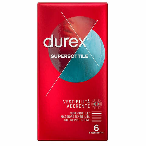 Profilattico durex supersottile close fit 6 pezzi