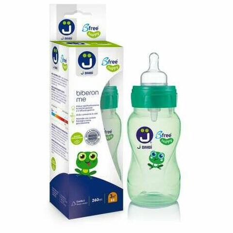 Biberon antiotite 260 ml - J BIMBI ME - Verde 3m+