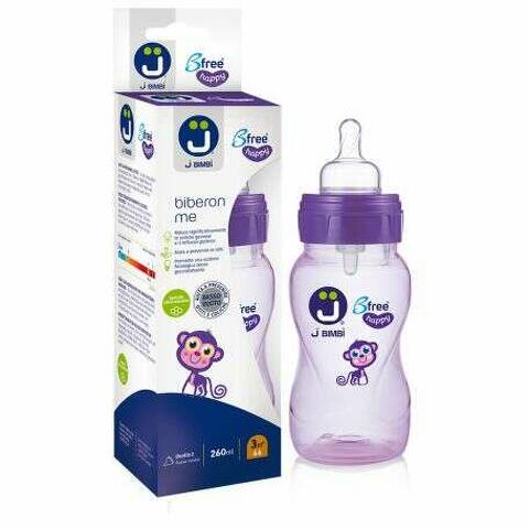 Biberon antiotite 260 ml - J BIMBI ME - Viola 3m+