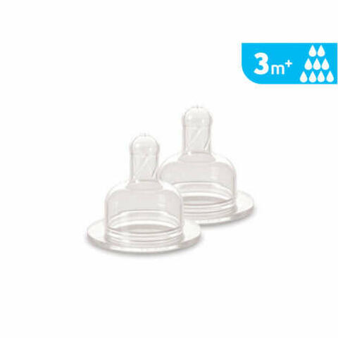 Tettarelle in silicone per biberon J BIMBI - Flusso variabile 3m+