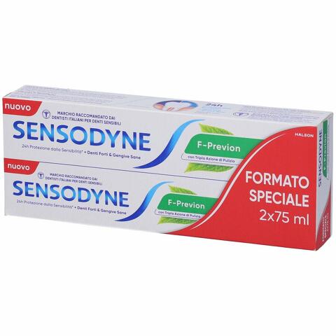 Sensodyne F-Previon Dentifricio Bipack 2x75 ml