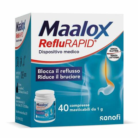 Reflurapid - Reflurapid 40 compresse masticabili