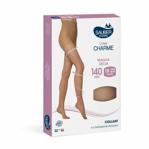 Collant 140 denari maglia liscia neutro beige 3 linea classica