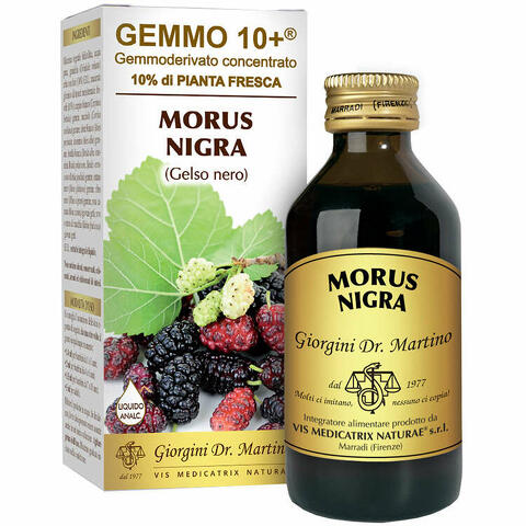 Gemmo 10+ gelso nero 100 ml liquido analcolico