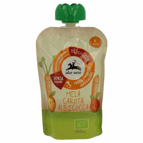 Purea mela/carota/albicocca doypack baby food 100 g