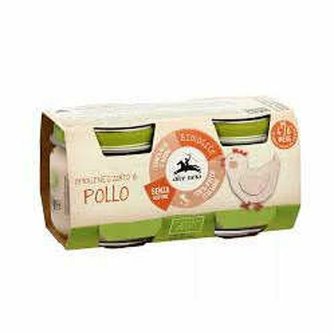 Omogeneizzato di pollo baby food bio 2 x 80 g