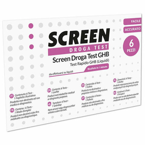 Droga test ghb test rapido 6 pezzi