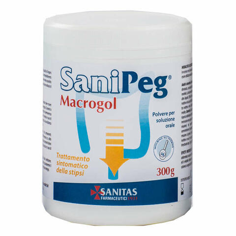 Sanipeg macrogol polvere per soluzione orale barattolo 300 g