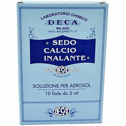 Sedo calcio inalante 10 fiale 2ml per aerosol e doccia nasale