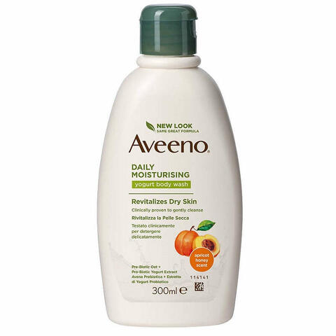 Aveeno bagno doccia yogurt albicocca & miele 300ml