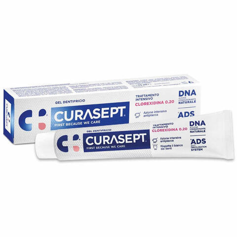 Curasept dentifricio 0,20 75ml ads+dna