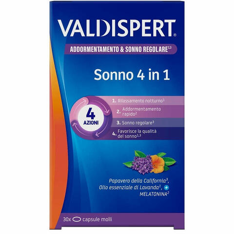 Valdispert sonno 4 in 1 30 capsule molli